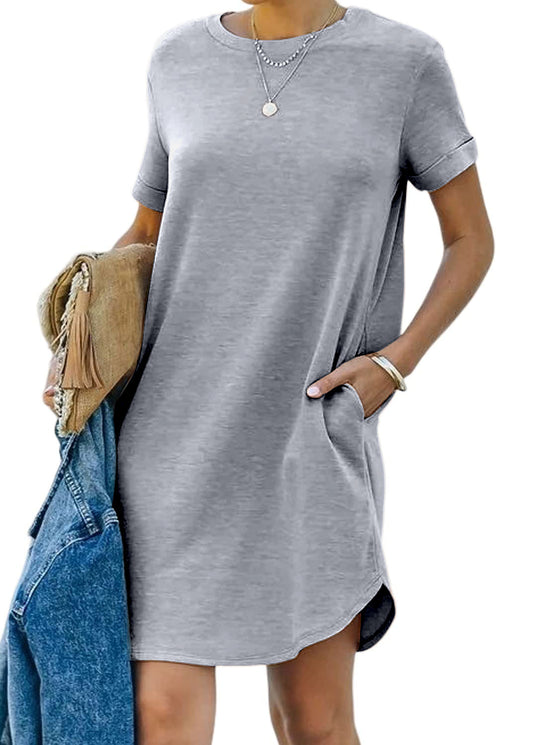 🔥BUY 2 GET 10% OFF💝Women's Casual Short Sleeve T Shirt Dress