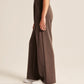 HIGH WAIST TAILORED WIDE LEG PANTS